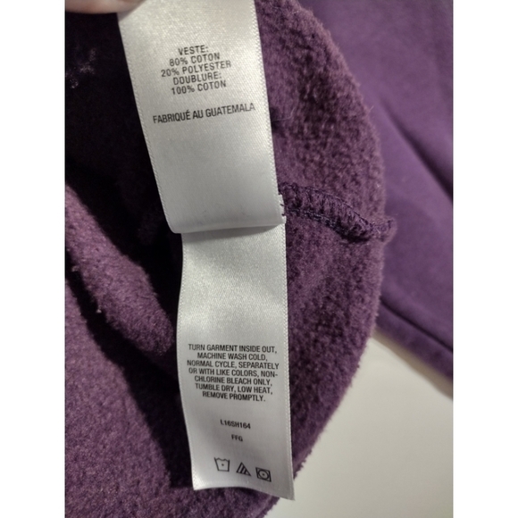 Cabela's purple hooded sweatshirt with kangaroo pocket - Picture 8 of 11